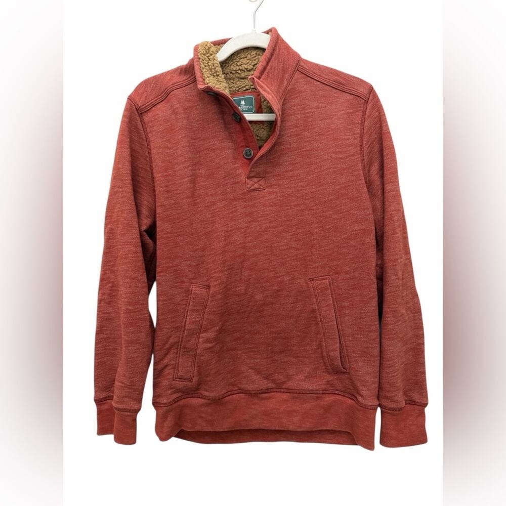 G.H. Bass & CO. Rock River Long Sleeve Button Mock Fleece Pullover M - Picture 2 of 4